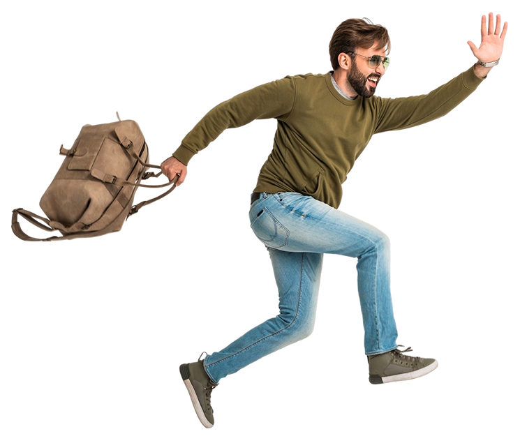 hombre-barbudo-corriendo-mochila-viaje